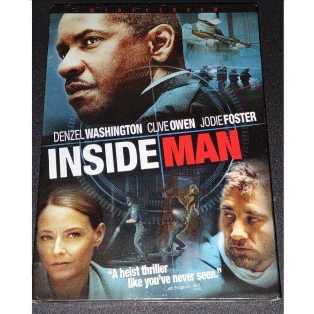 Inside man DVDDenzel Washington movie New